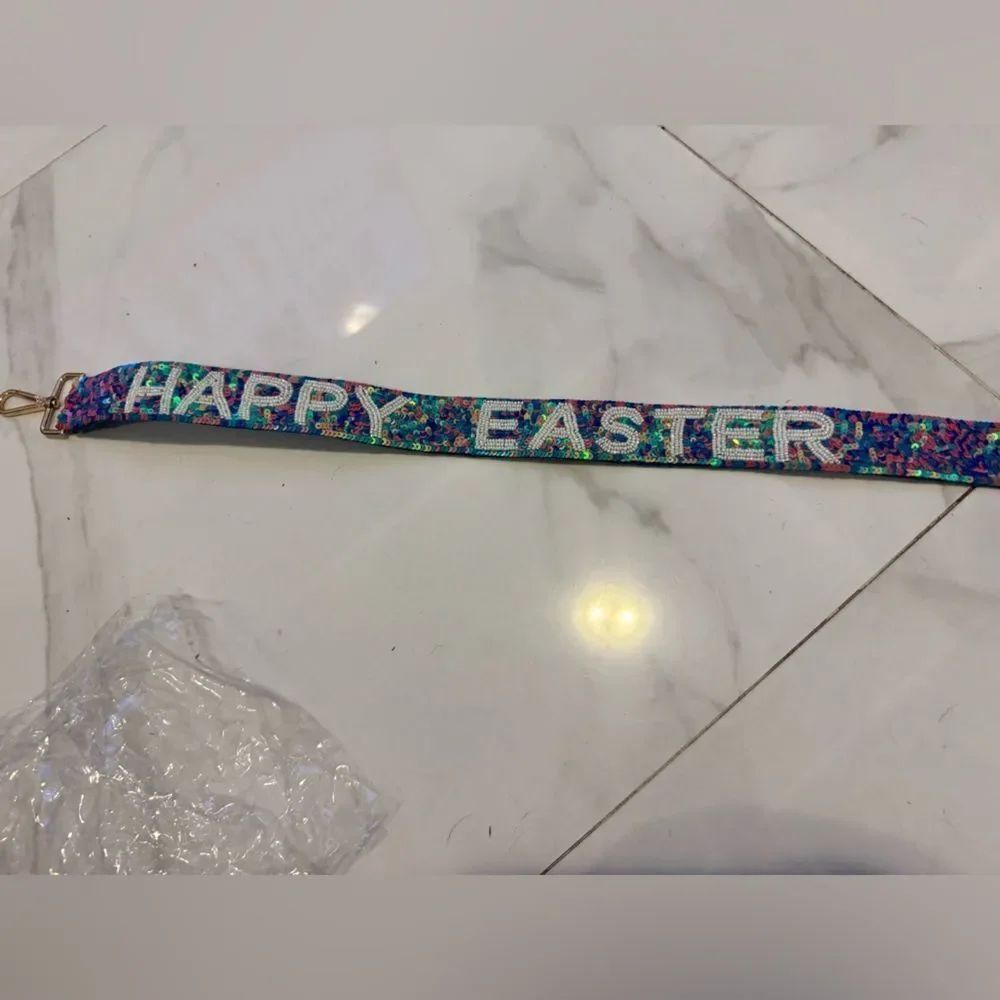 Colorful 'Happy Easter' bag strap #12